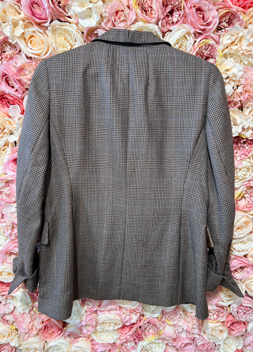 Akris Blazer Check Brown