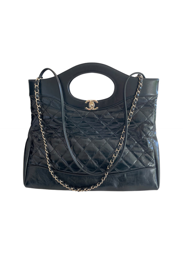 Chanel 31 Large Shopping Bag In Aged Calfskin