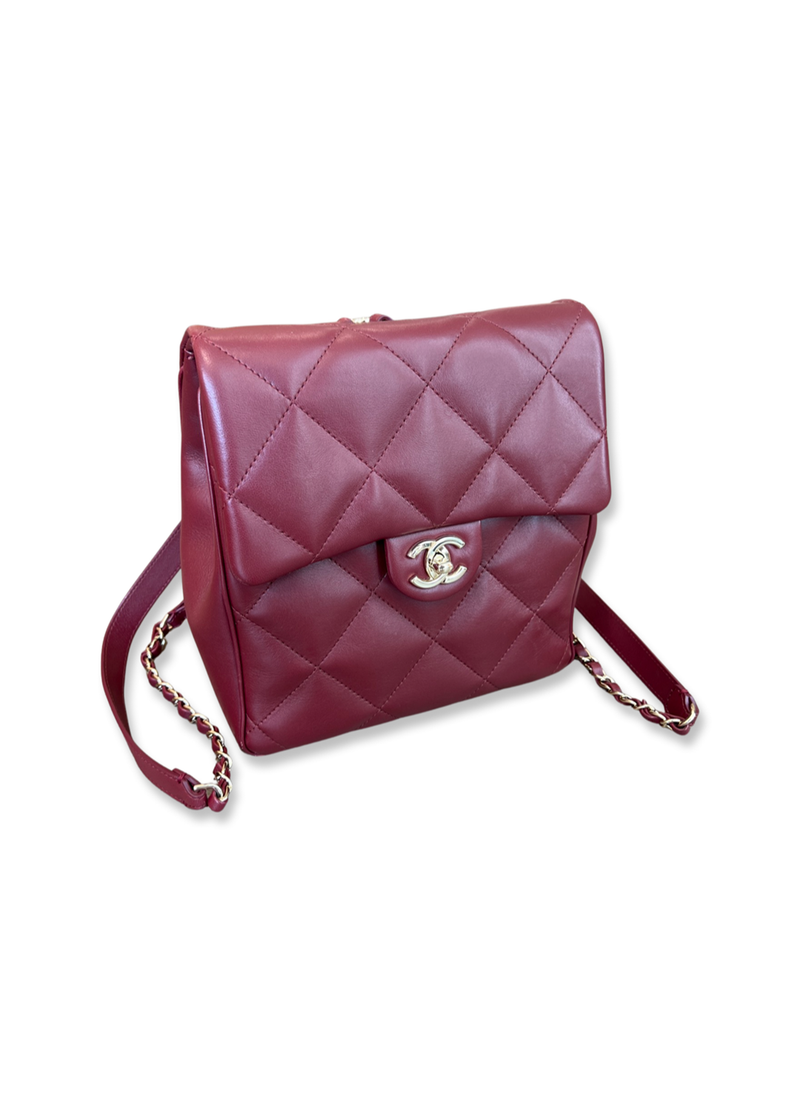 Chanel Backpack Bordeaux Lambskin (2019)