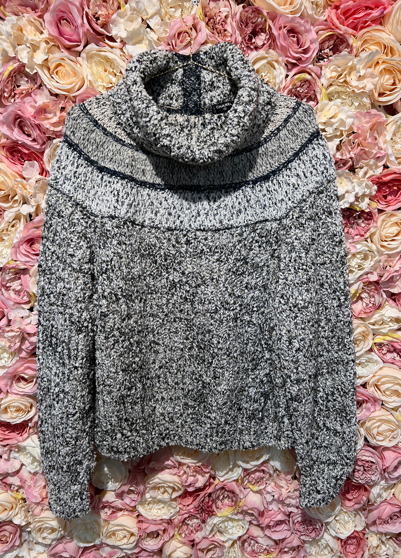 Chanel Wool Mix Sweater Grey