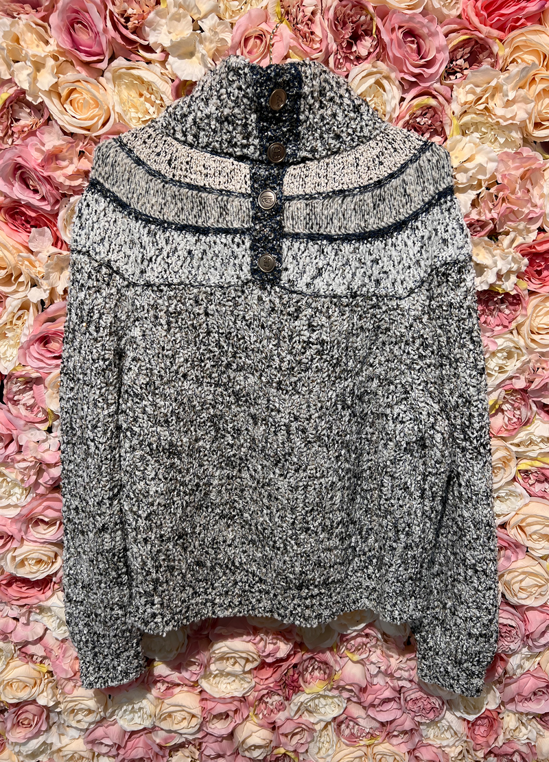 Chanel Wool Mix Sweater Grey