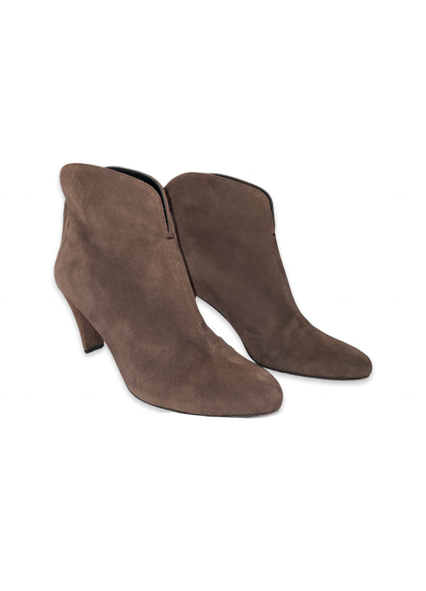 Bally Velour Ankle Boots