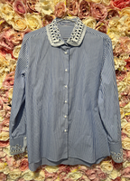 Ermanno Scervino Cotton Blouse Striped