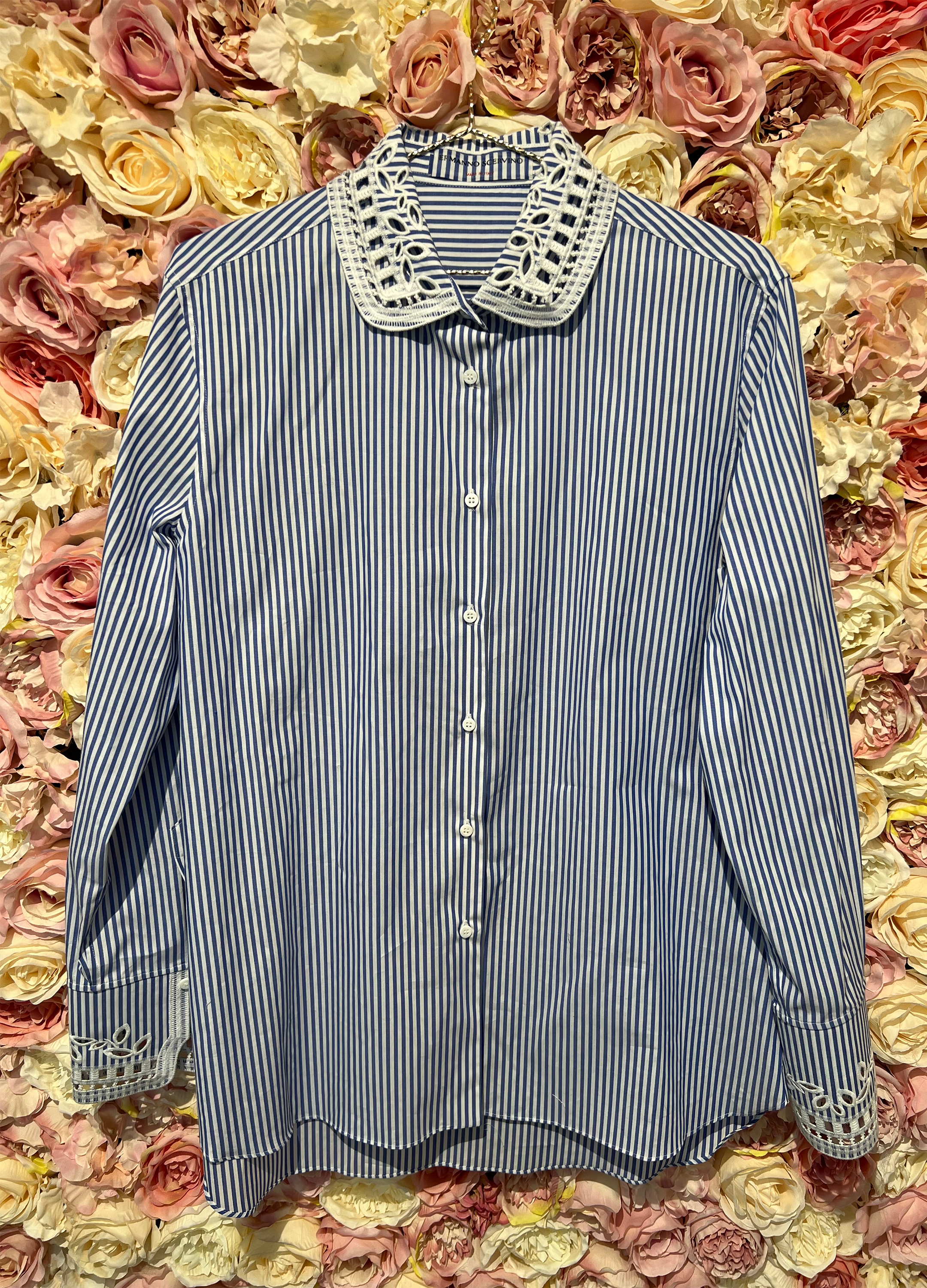 Ermanno Scervino Cotton Blouse Striped