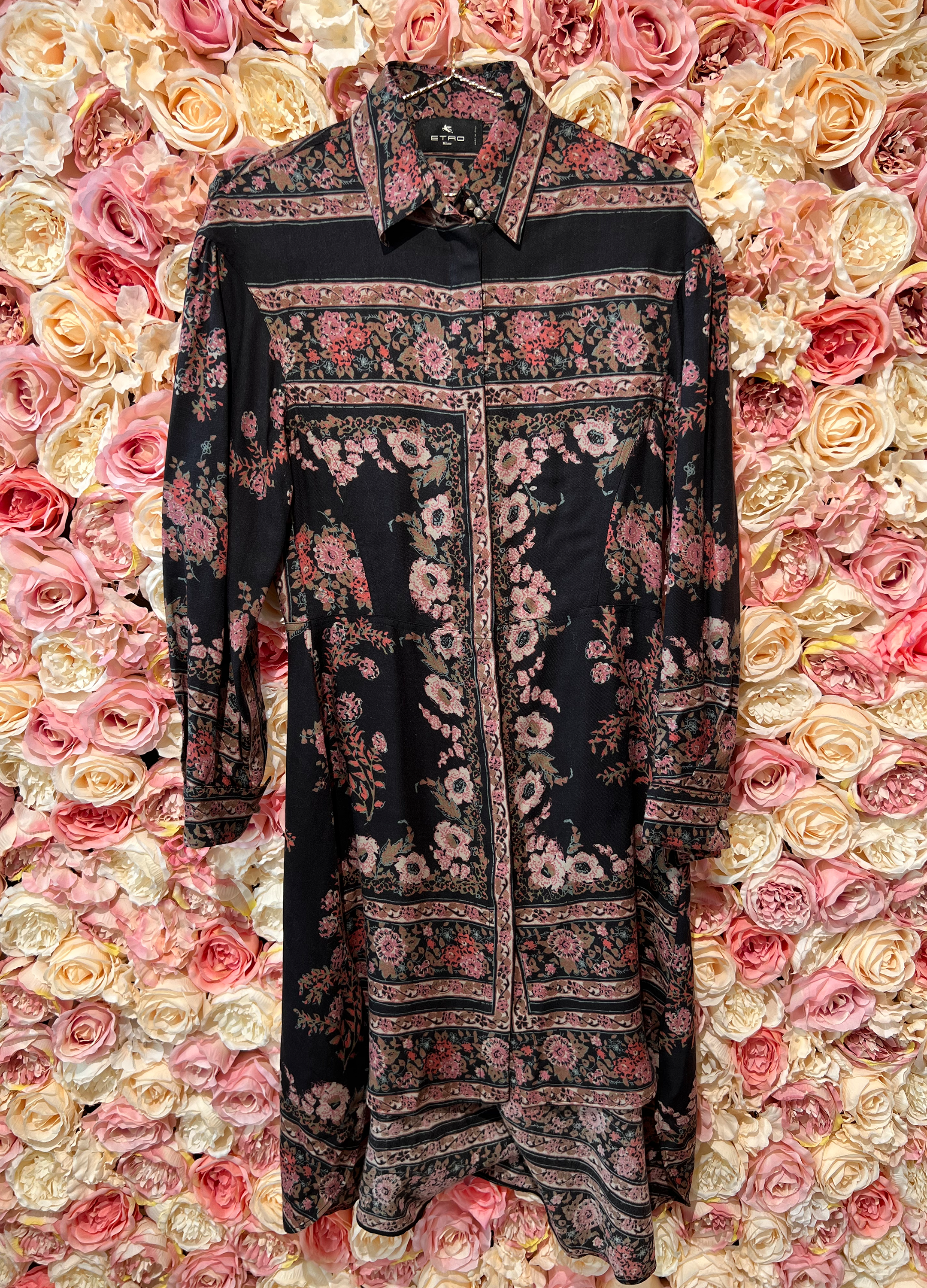 Etro Blouse Dress Black Multi