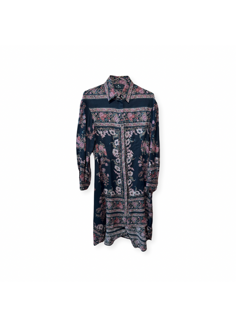 Etro Blouse Dress Black Multi