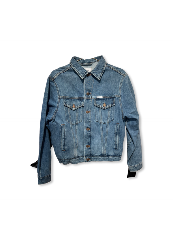 Forte Couture Denim Jacket with Bow