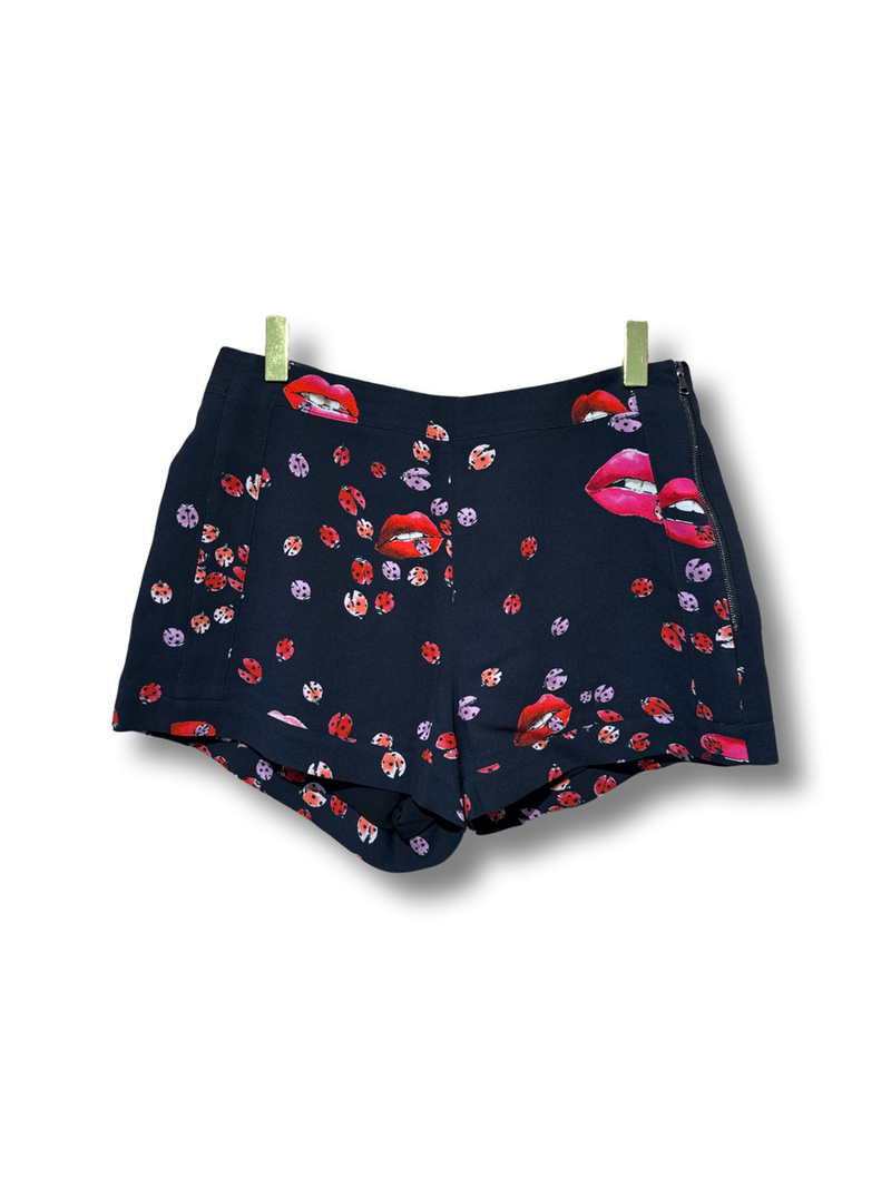 Giambattista Valli Shorts Lips Blue, Multi