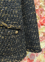 Chanel Blazer Black Gold with Zipper