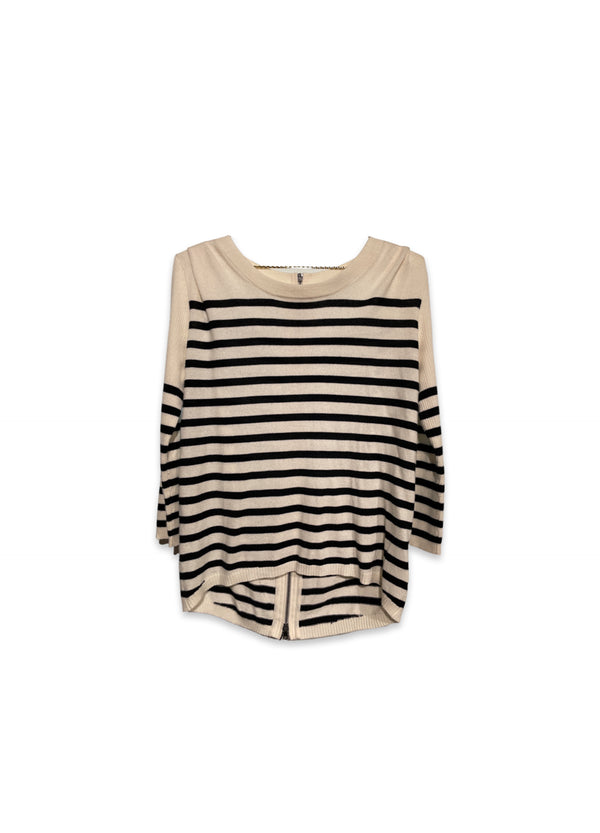 Pam&Gela Sweater Stripes with Zipper at the back