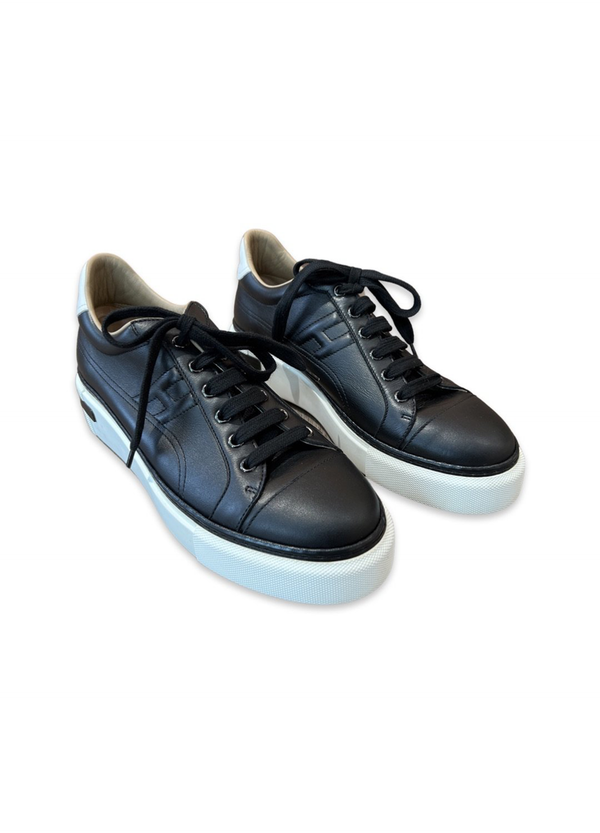 Hermès Sneakers Black with Thick Sole