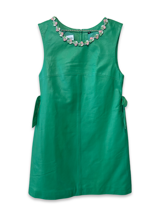 CW Design Leather Dress Green