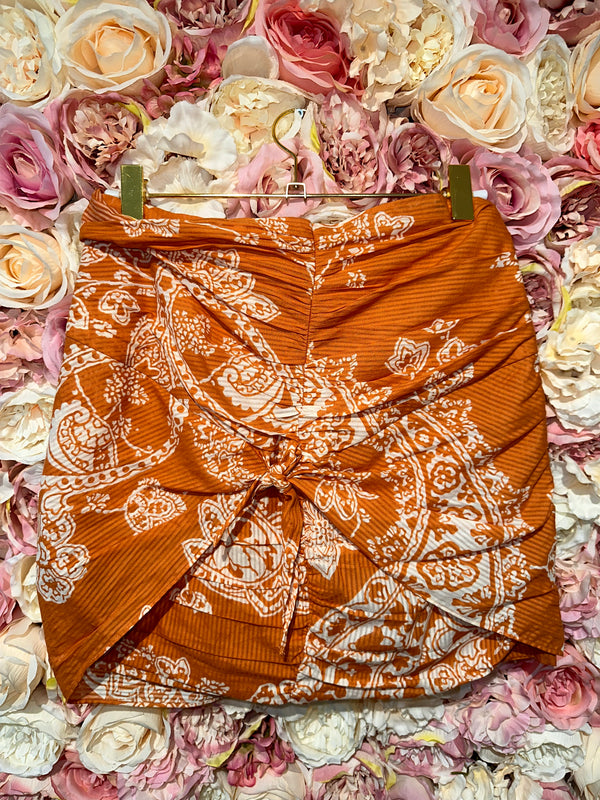 Zara Skirt Orange White