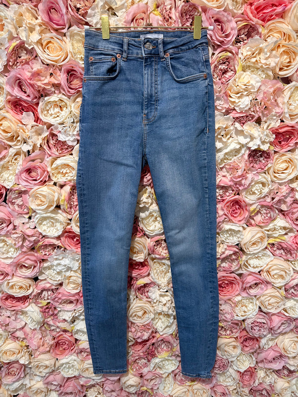 Zara Skinny Jeans Jeggings Light Blue