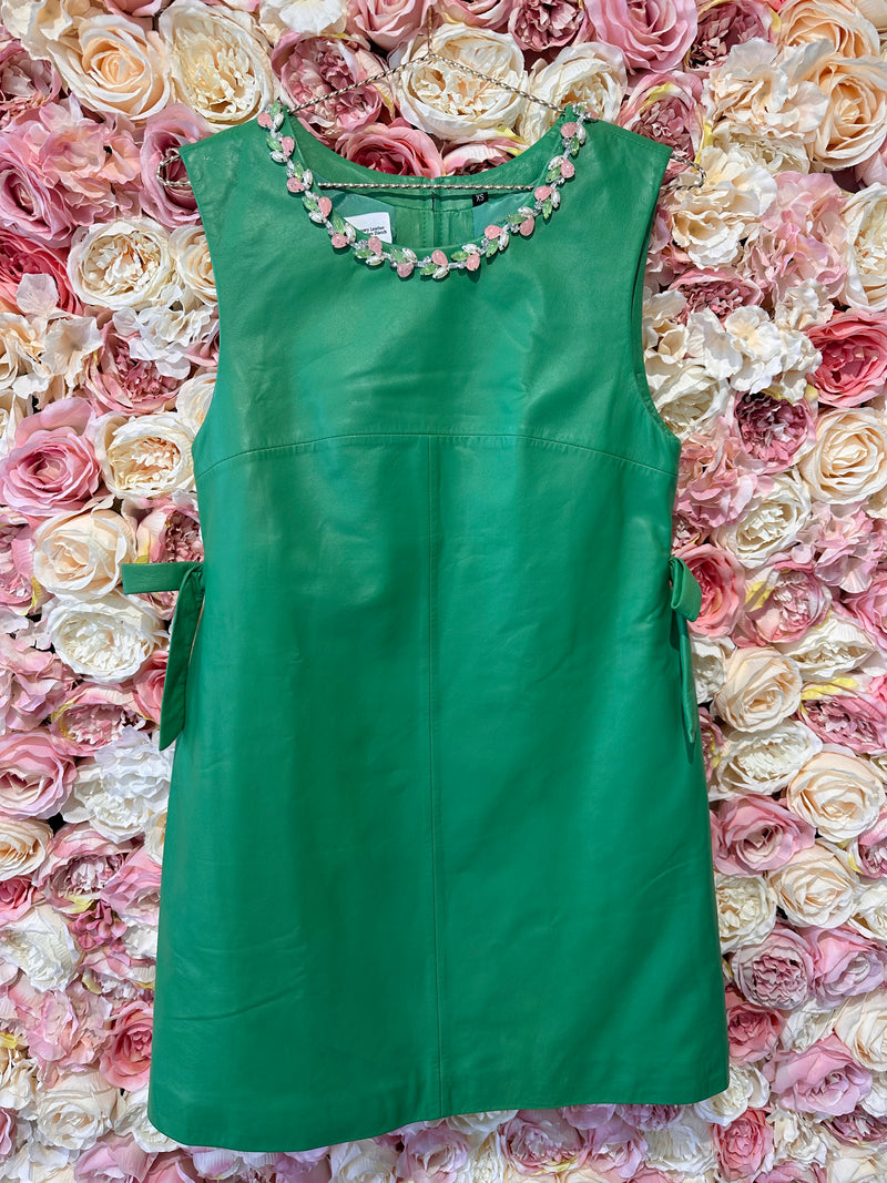 CW Design Leather Dress Green