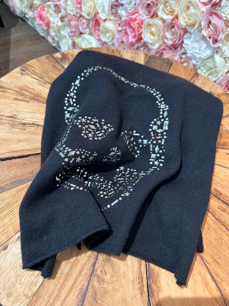 Lucien Pellat-Finet Scarf with skull