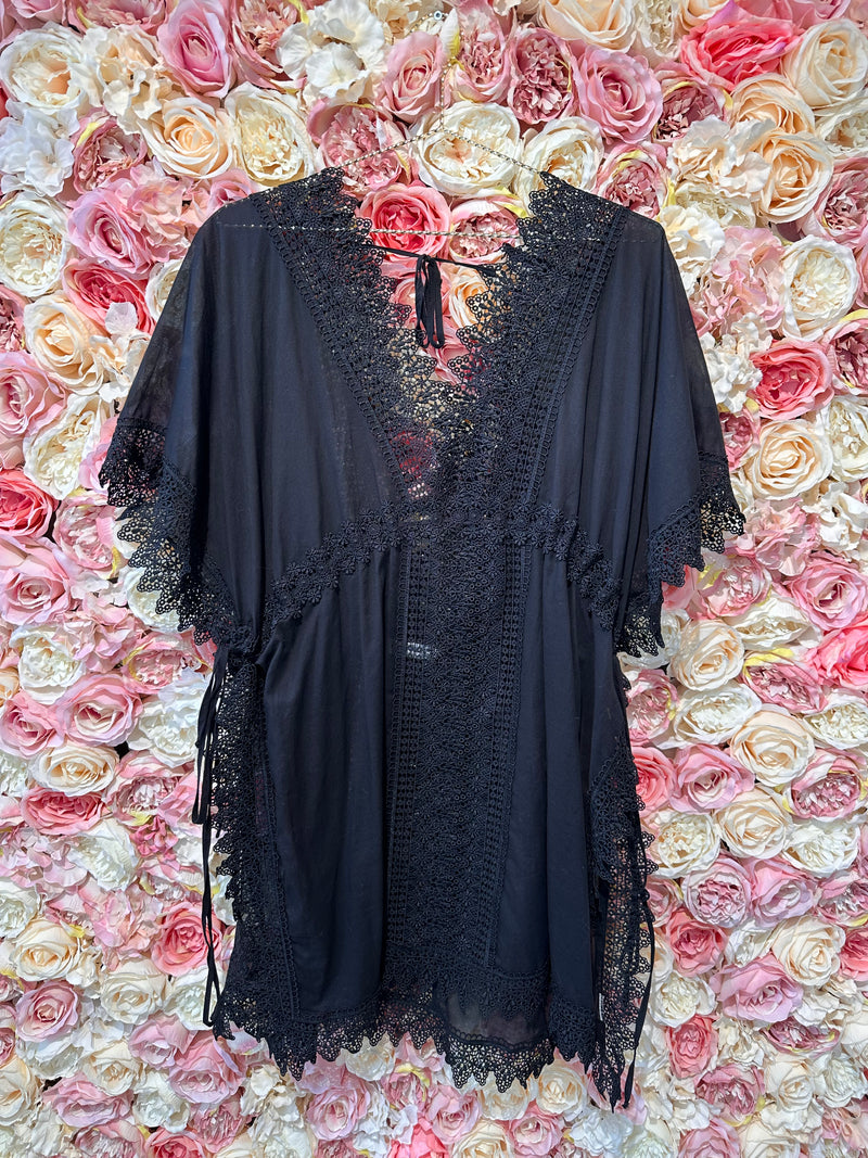 Charo Ruiz Beach Tunic Black