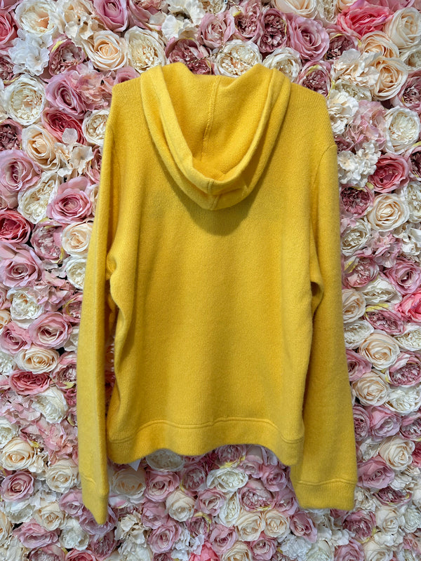 Jesse Jo x The Elder Statesman Cashmere Hoodie "BabyLove" Yellow