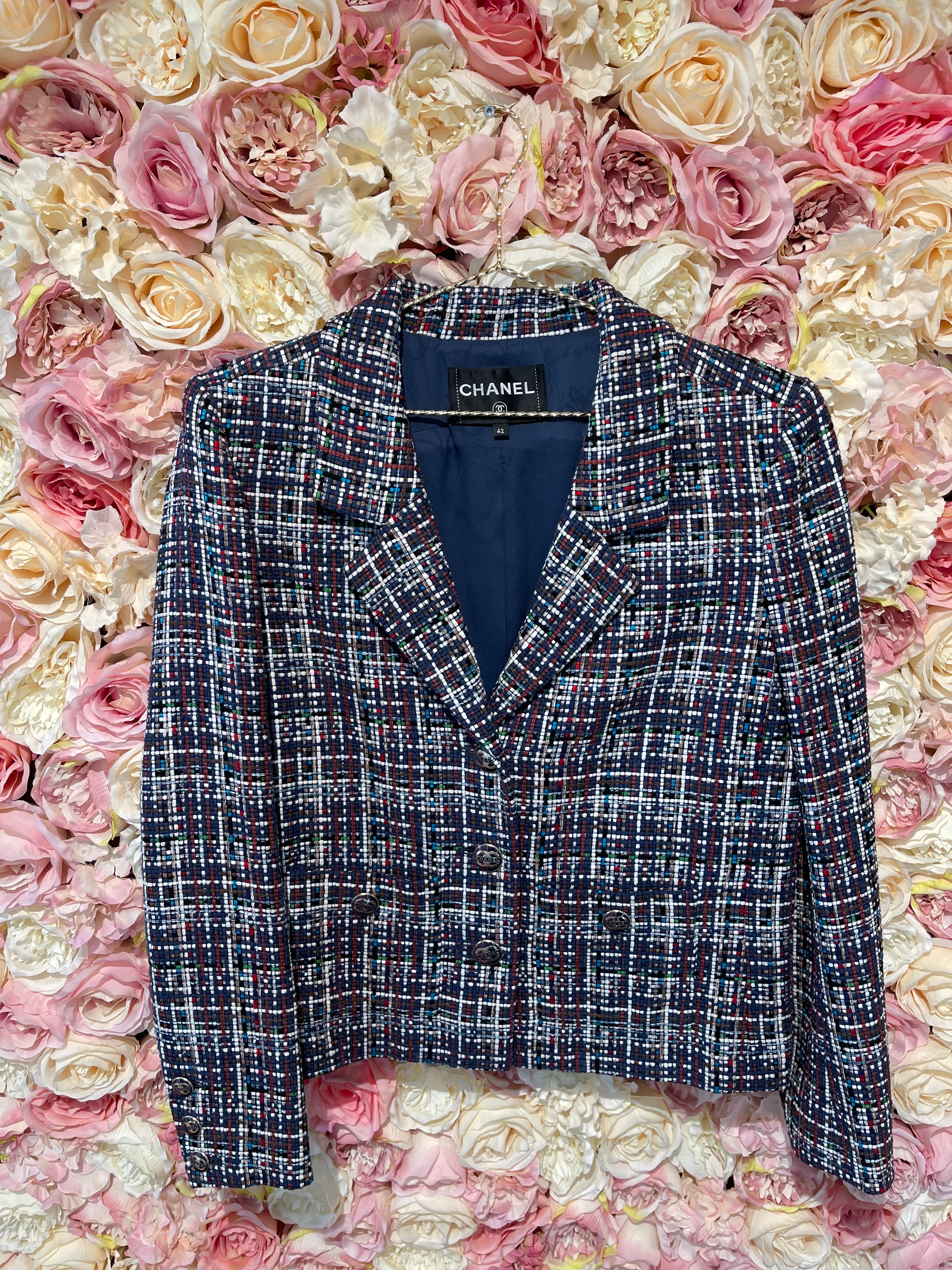 Chanel Blazer Blue Multi