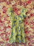 LoveShackFancy Dress Yellow Blue