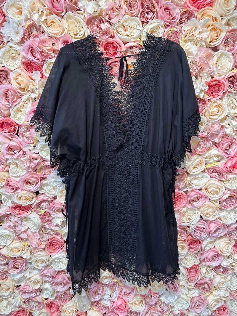 Charo Ruiz Beach Tunic Black