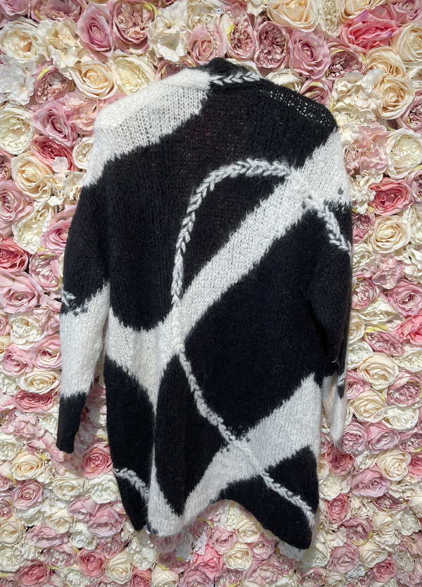 Iris von Arnim Cardigan Black White