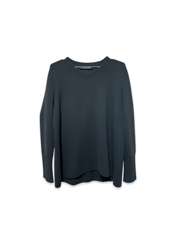 Iris von Arnim Crew Neck Cashmere Sweater Dark Green