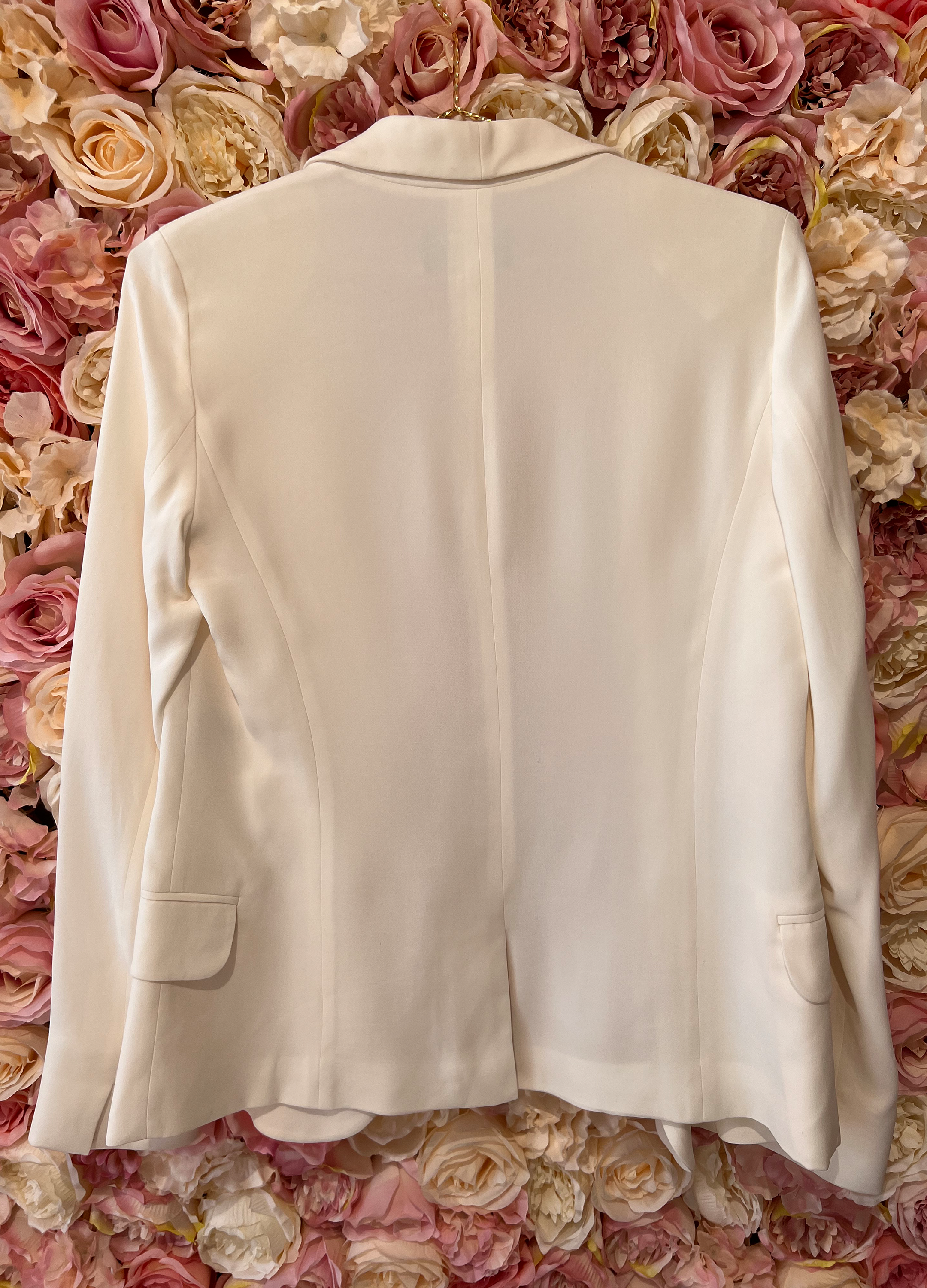 Loro Piana Silk Blazer White