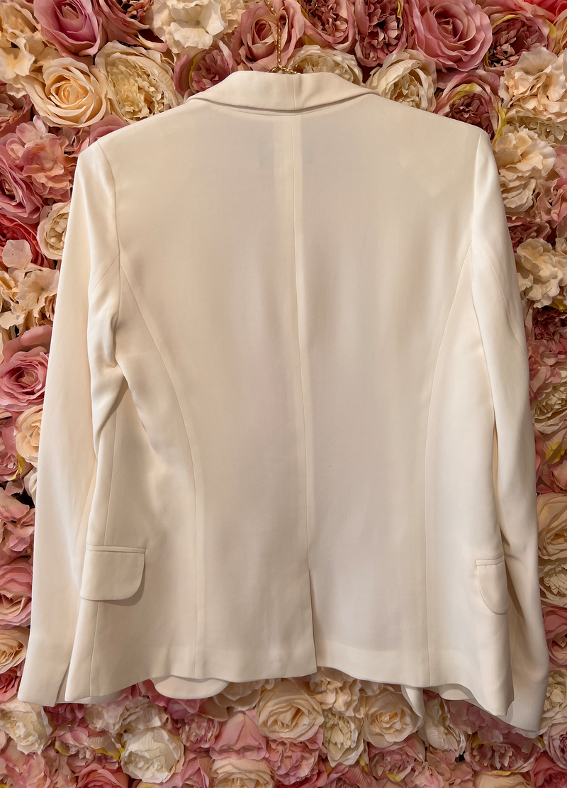 Loro Piana Silk Blazer White