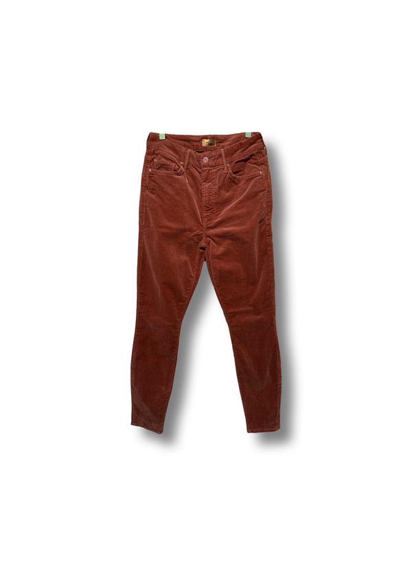 Mother Cord Jeans Rust