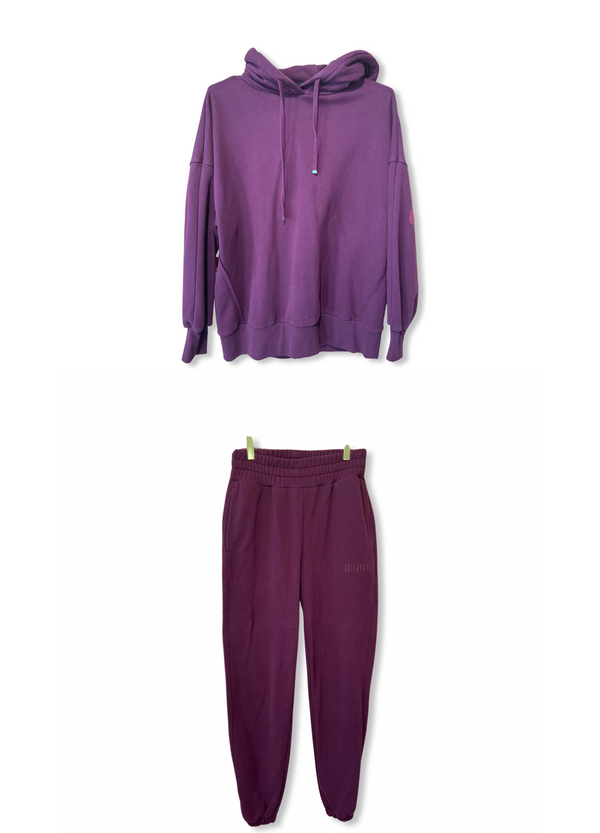 Qollanchi Sweat-Set Bordeaux/Purple