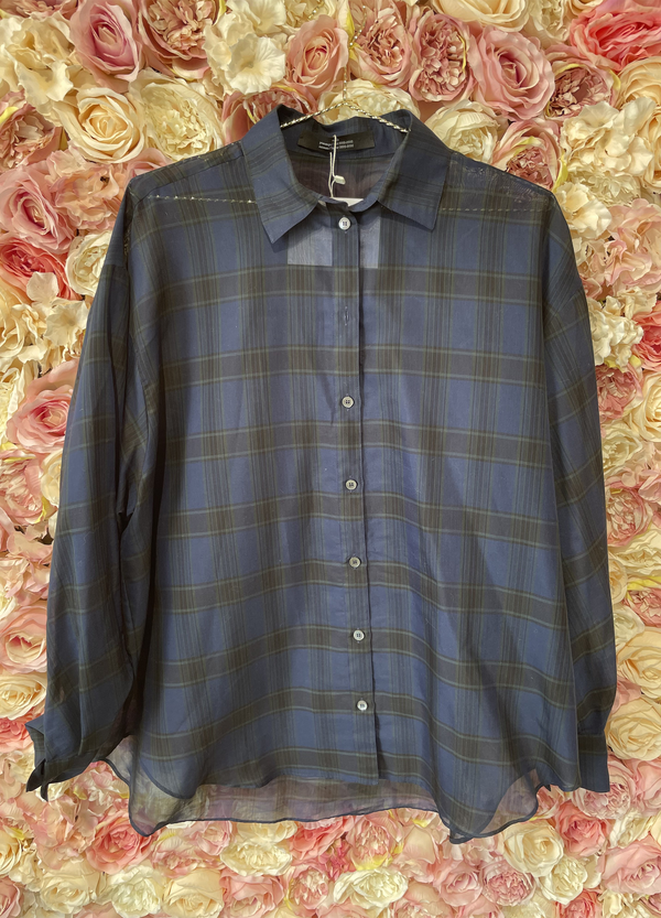 Rokh Blouse Navy Check