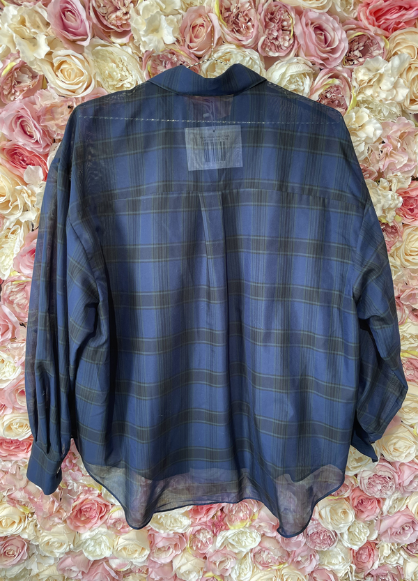 Rokh Blouse Navy Check