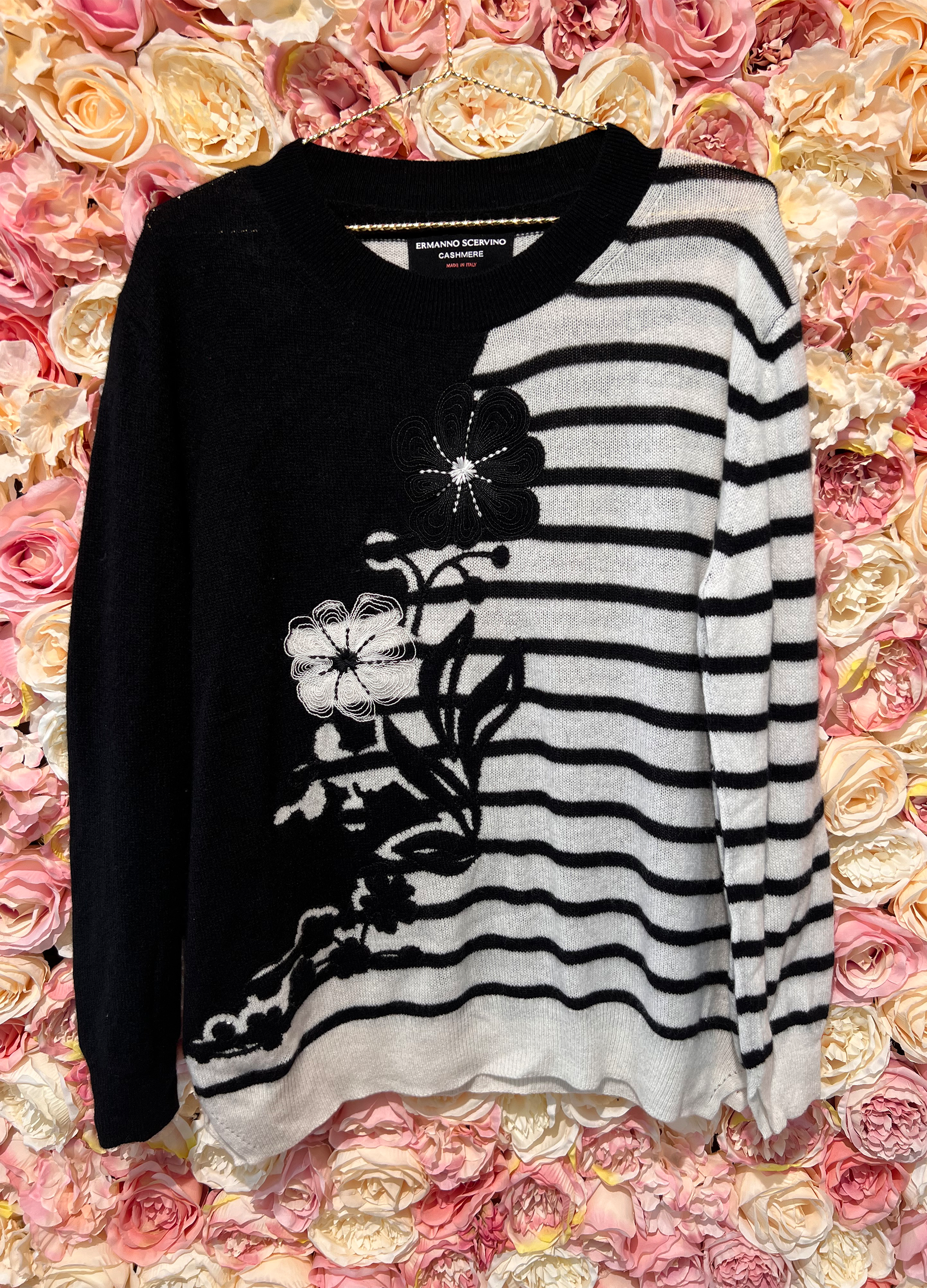 Ermanno Scervino Sweater Black White
