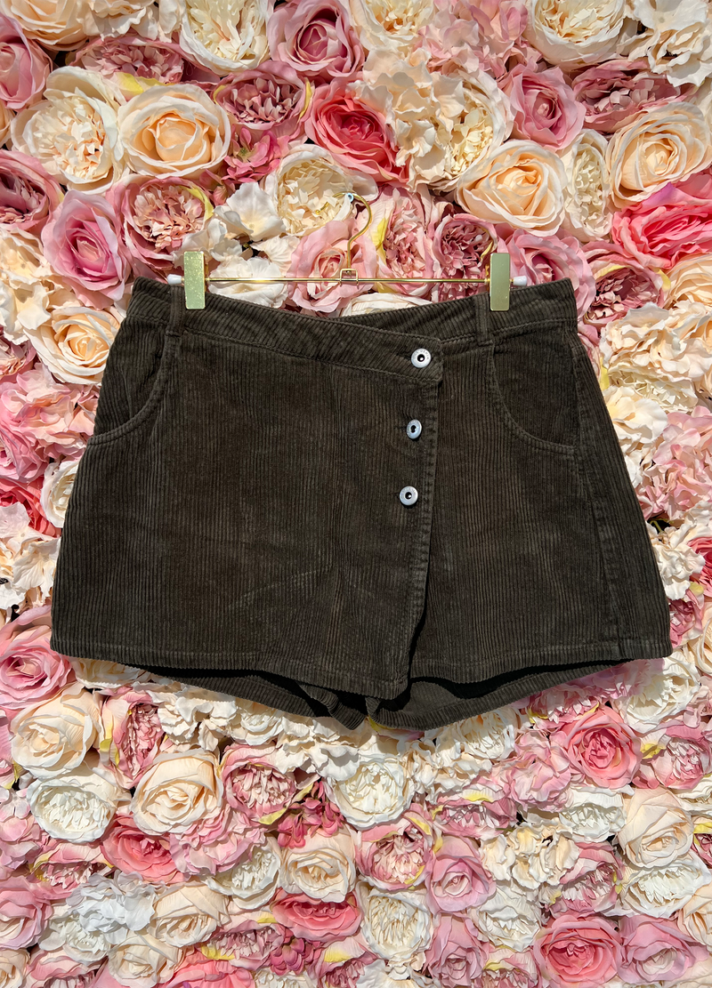 Zara Skorts Cord dark Green