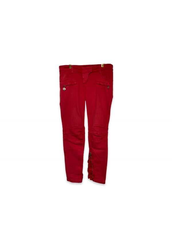 Balmain Jeans Red